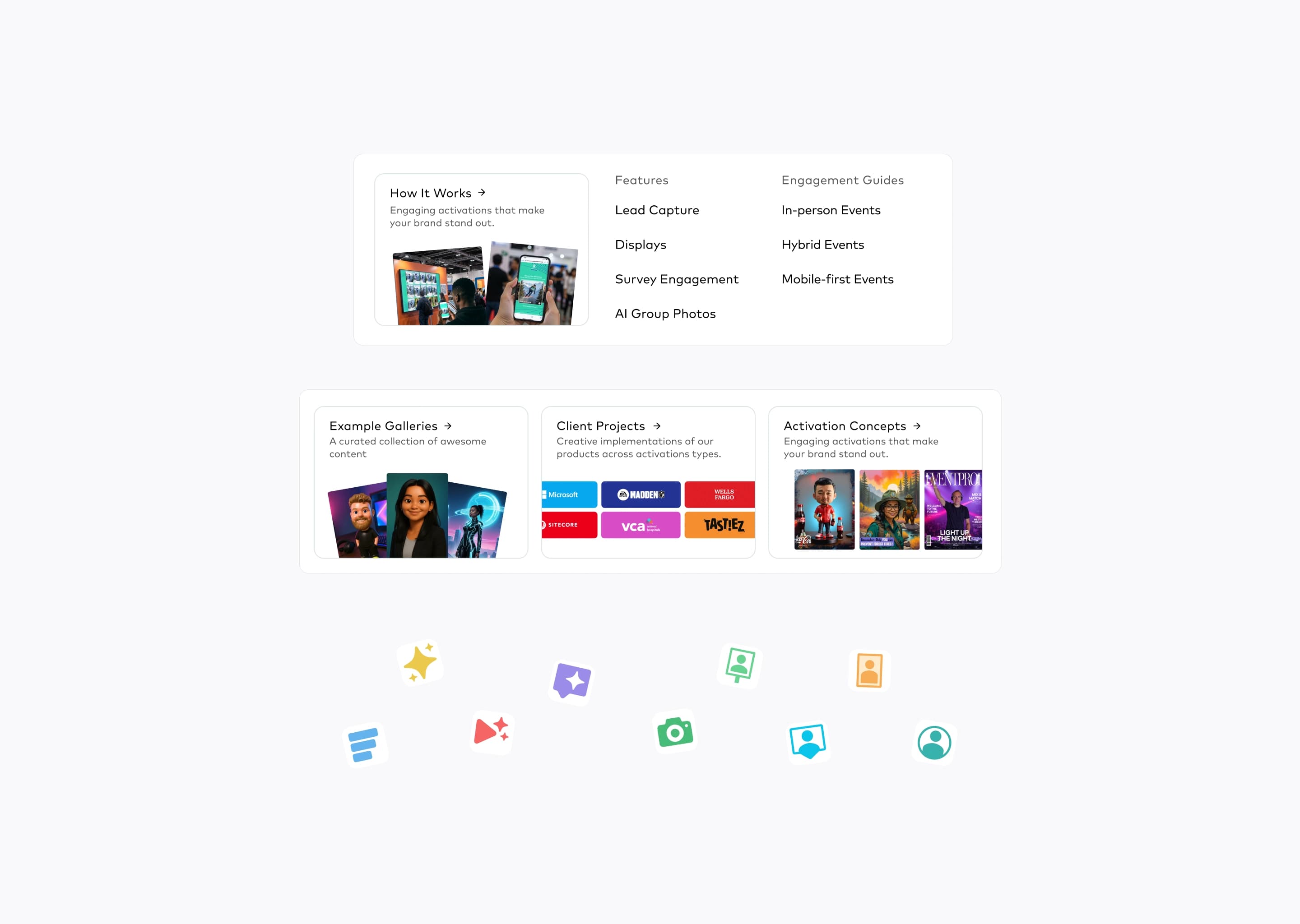 SB project website mockup